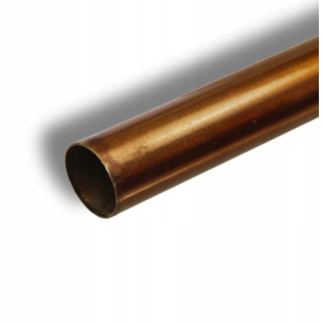 Stahlrohr - 100 cm - Ø 25 mm - Bernsteinfarbenes Finish - Witterungsbeständig - Modernes Design