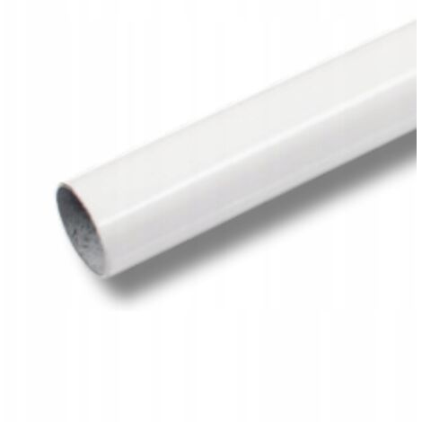 Stahlrohr - 100 cm - Ø 25 mm - Weiß - Wetterfest - Elegantes Design