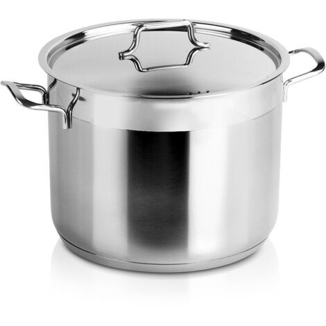 Stahltopf mit Deckel ANETT 24 cm, 8 l