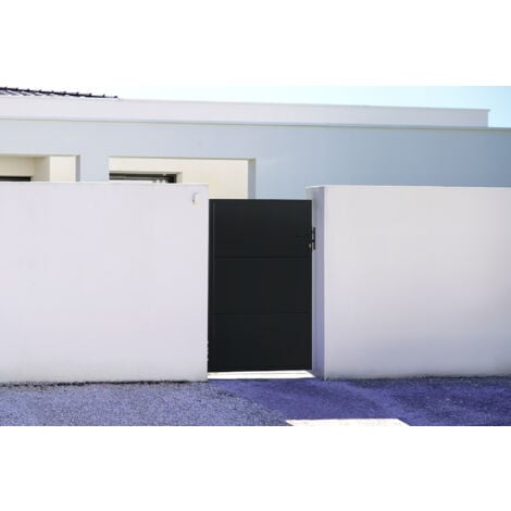 CASANOOV Stahltor 1M NALI H.160cm Mattschwarz