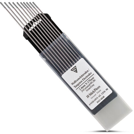 STAHLWERK 10 x électrodes en tungstène 2,4 gris AC DC acier acier inoxydable aluminium