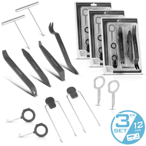 STAHLWERK 3x car radio removal set 12-piece removal tool Herramienta desmontaje