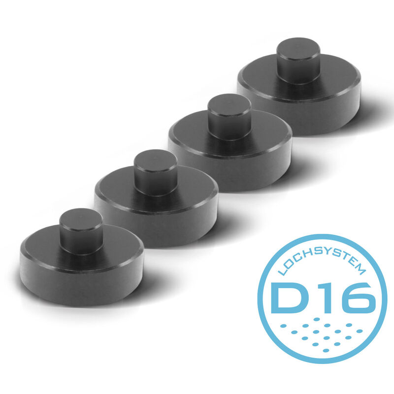 Stahlwerk - Entretoise Boulon de serrage, jeu de 4 44 x 15 mm empilable