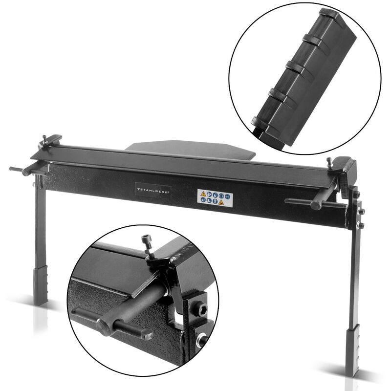 

AB-630 ST - Dobladora de chapa para chapas de hasta 1,2 mm de grosor, ángulo de doblado de 0 a 135 grados, rango de trabajo de 630 mm - Stahlwerk