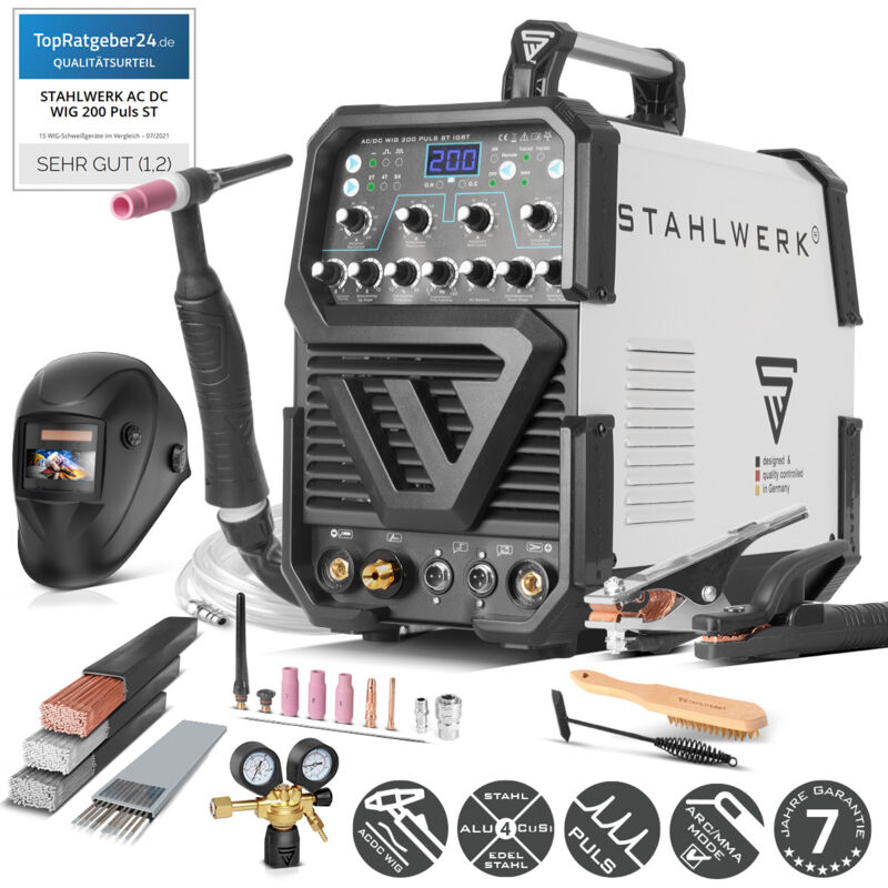 STAHLWERK Saldatrice MIG MAG 300 Pro Inverter IGBT Completamente Sinergico Con 300 A 82483390