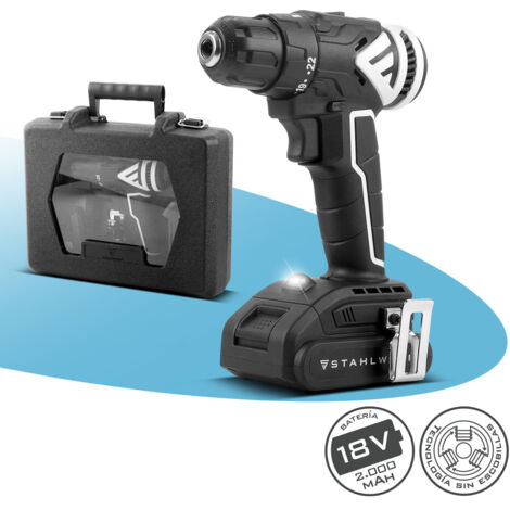 STAHLWERK Atornillador sin cable ABS-18 ST de 18 voltios y tecnología sin escobillas