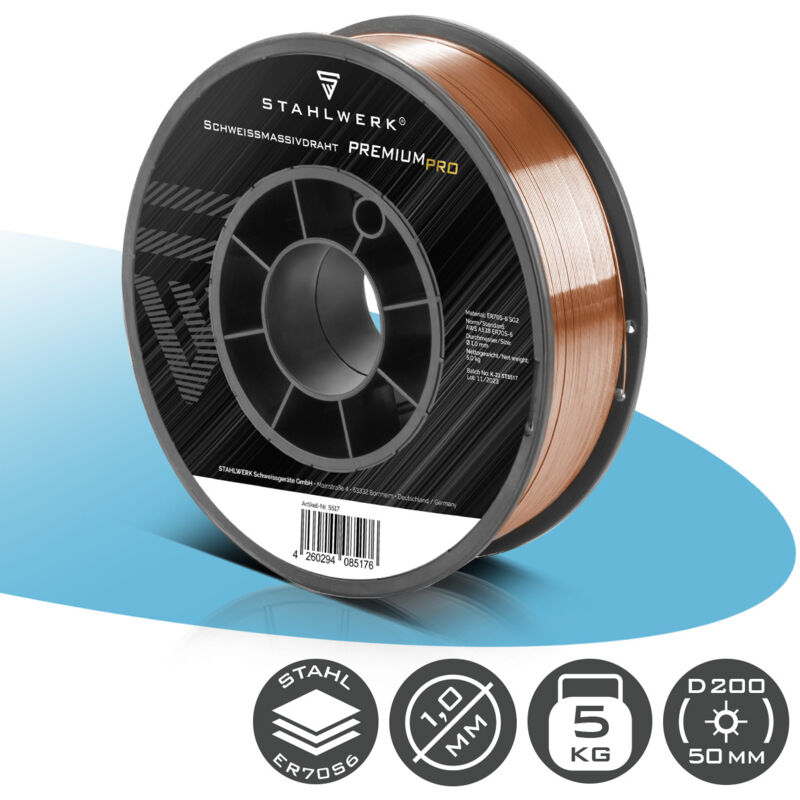 5KG FILO DI SALDATURA SG2 0,8mm MIG/MAG - 1 Rotolo - G3Si 5 - Foto 8