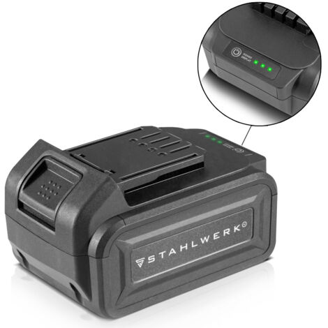 STAHLWERK Batterie 20 V 4Ah Li-Ion Batterie de rechange adaptée aux outils