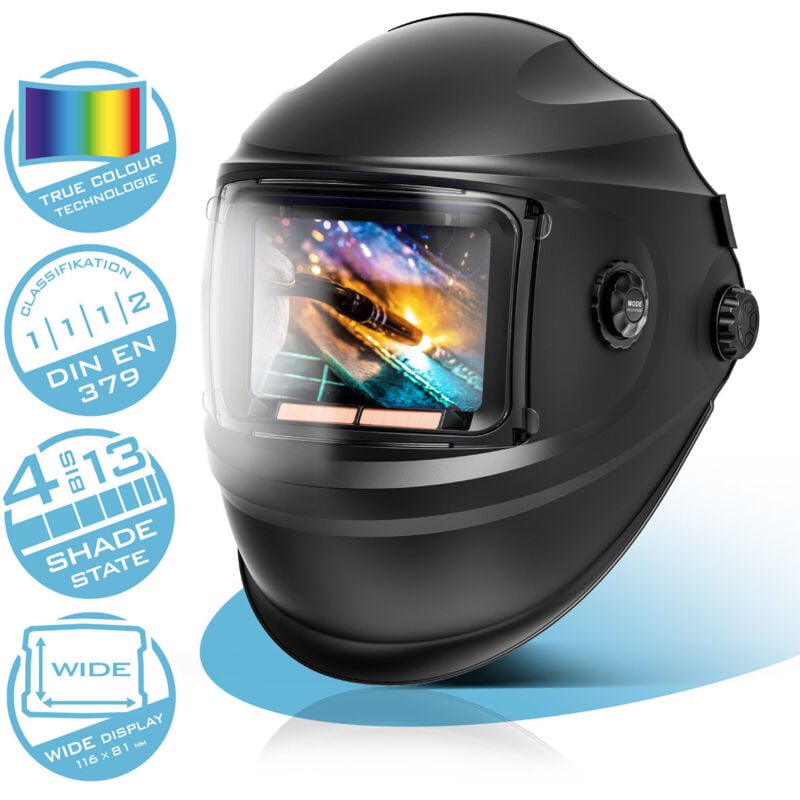 Casque de soudure booster 3 en 1 Casque de soudure automatique Masque de soudure - Stahlwerk