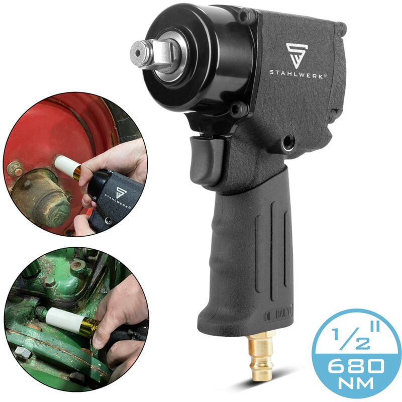 Stahlwerk - Clé à chocs pneumatique DSS-680 st avec 680 Nm, ½' 10.000 tr/min