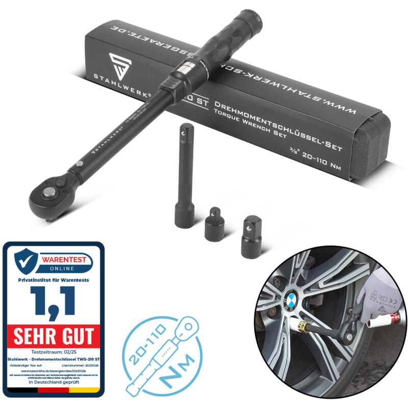 Stahlwerk - Clé dynamométrique TWS-110 st 72 dents 20-110 Nm 3/8' cliquet réversible