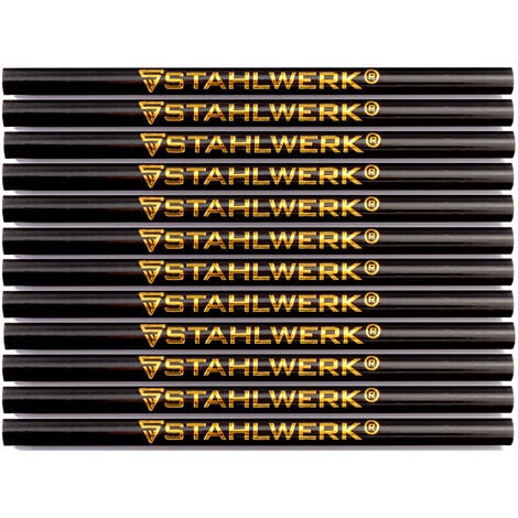 STAHLWERK Crayons de charpentier, lot de 12