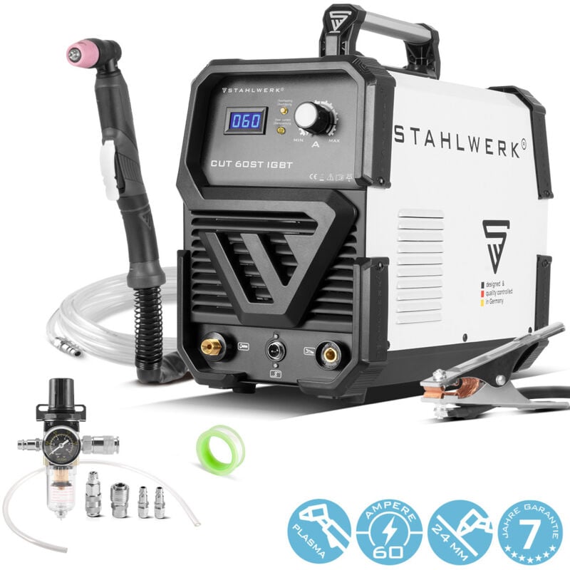 Stahlwerk - Découpeuse plasma cut 60 st igbt avec 60 ampères jusqu'à 24 mm de capacité de coupe