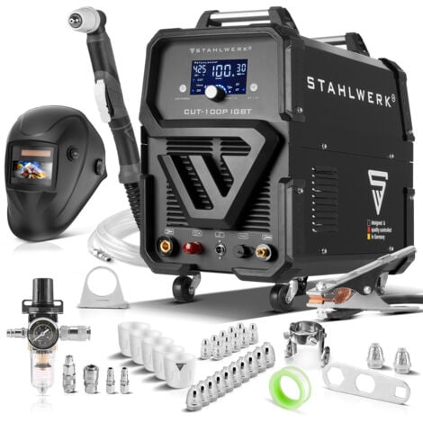 STAHLWERK Découpeuse plasma CUT 100 P Digital 100 A avec allumage pilote Equipement complet