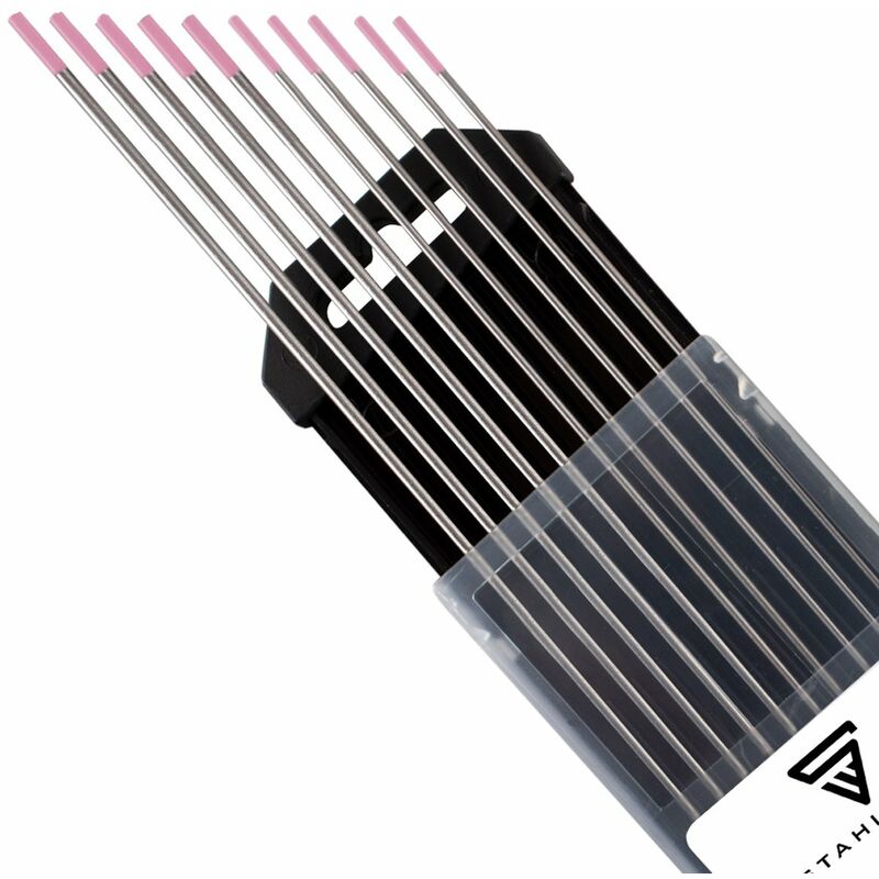 Image of Elettrodi di tungsteno per saldatura wx Rosa 1,6 + 2,4 mm Set di 10 elettrodi di saldatura - Stahlwerk