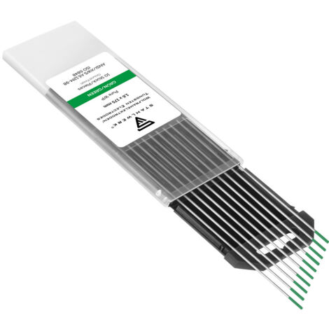STAHLWERK Elettrodi di tungsteno per saldatura TIG 1,6 x 175 mm WP Senza torio