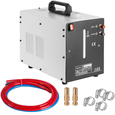 STAHLWERK Enfriador de agua con 370 W de potencia y tanque de 6 l para soldadores MIG MAG TIG y cortadores de plasma, refrigeración por antorchas de soldadura y antorchas de plasma
