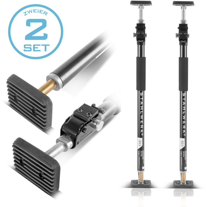 Etai de montage Etai de construction MH-115 st Set de 2 pièces 66-115 cm, capacité de charge 40 kg - Stahlwerk