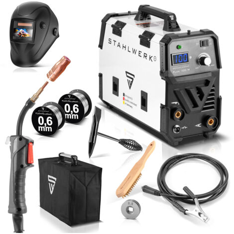 STAHLWERK FLUX 100M Poste de soudage au fil fourré équipement complet synergique No Gas