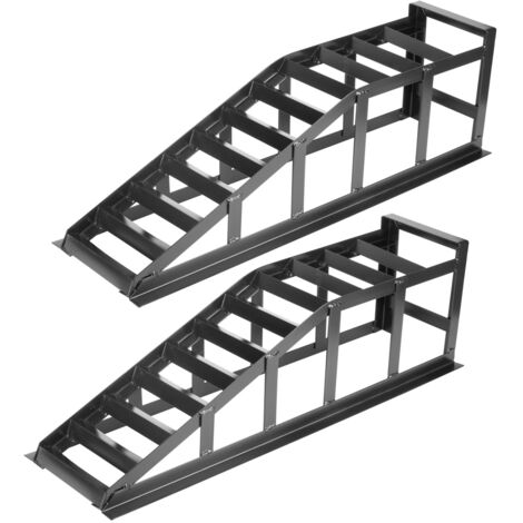 STAHLWERK GT-14 ST rampa de acceso Juego de 2 con una capacidad de carga de 2 toneladas Rampa de acceso