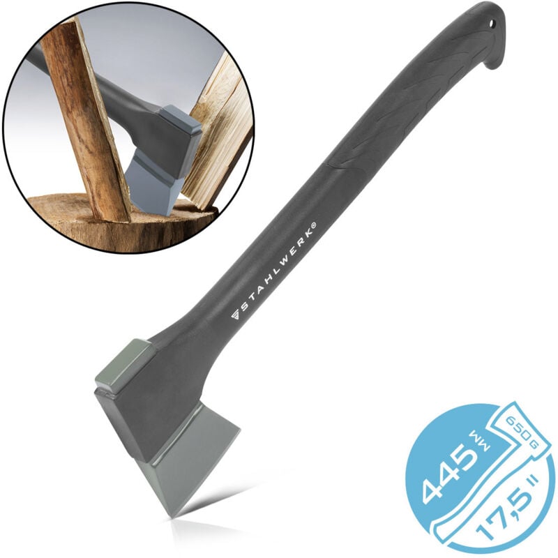 Stahlwerk - hache en acier CA-445 st 445MM hache forestière en acier au carbone avec manche en fibre de verre