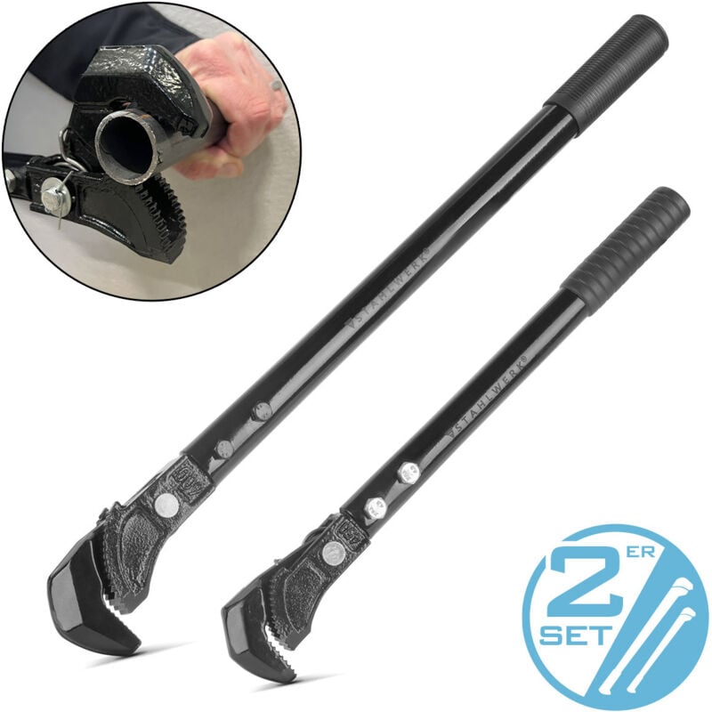 Stahlwerk - Jeu de clés à pinces 450/600 mm (18'/24') Clé à tube auto-ajustable