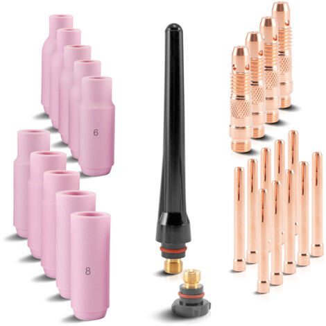 STAHLWERK Juego de piezas de desgaste TIG TIG 26 piezas Accesorios de soldadura