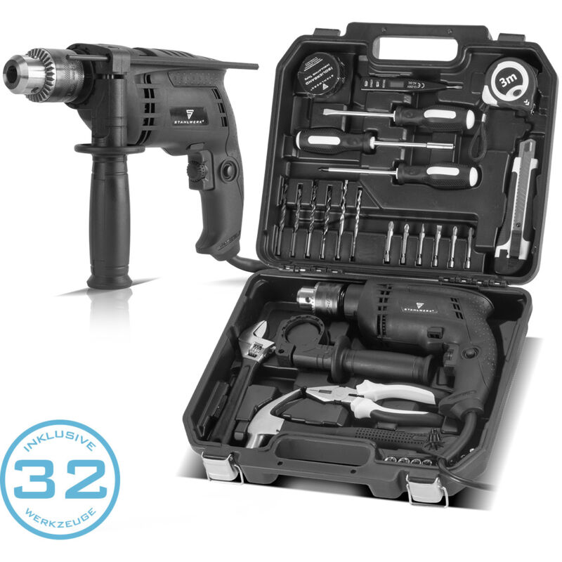Stahlwerk - Kit de bricolage DTS-33 st Boîte à outils avec 32 pièces d'outillage