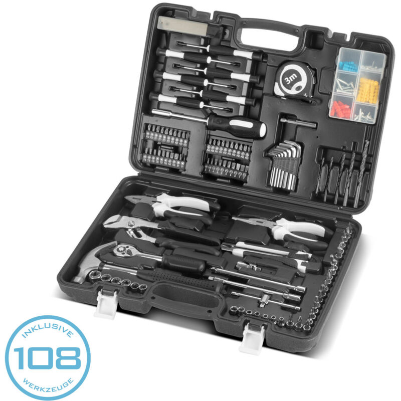 Stahlwerk - Kit de bricolage HTS-109 st Boîte à outils avec 108 pièces d'outillage