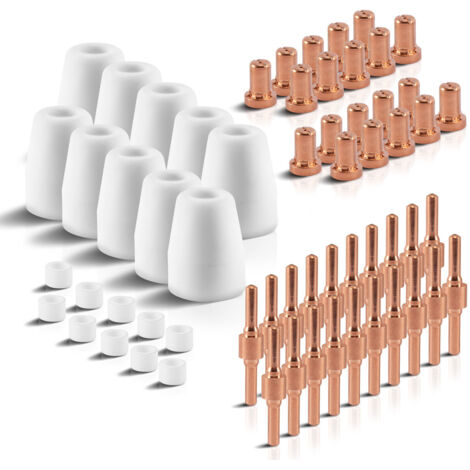 STAHLWERK Kit de pièces d'usure 60 pièces pour le découpeur plasma PT-31 Accessoires plasma