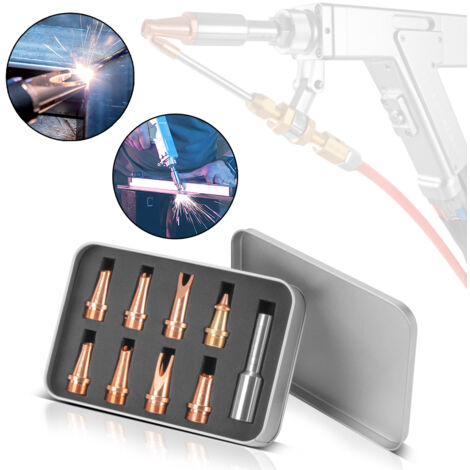 STAHLWERK Laser Düsen 9er Set für Laser Schweißbrenner Laser Schweißgeräte