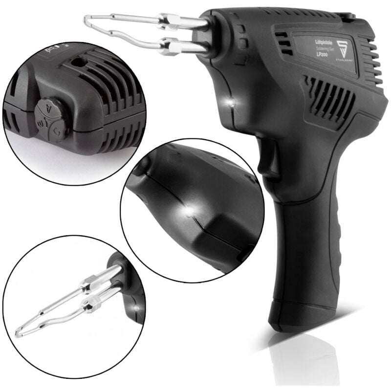 STAHLWERK Pistolet à souder LP-200 avec 200 watts Plage de température 50-500 degrés
