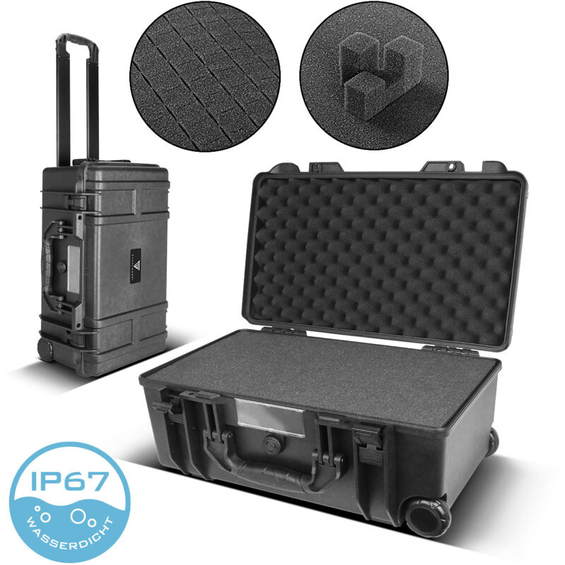 Stahlwerk - Mallette universelle avec garniture en mousse, étanche aux intempéries et à l'eau