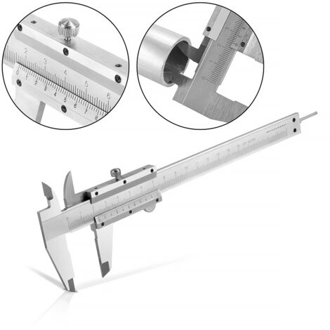 STAHLWERK Messschieber 0-150 mm DIN 862 aus gehärtetem Carbon-Stahl