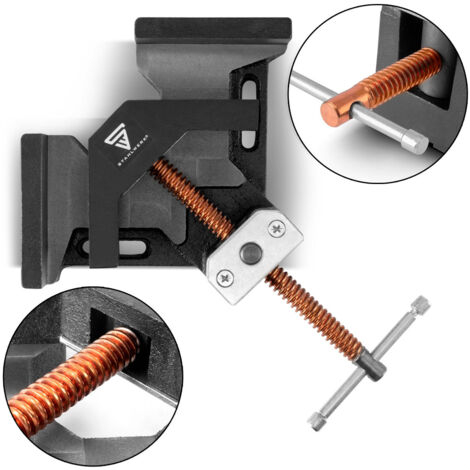 STAHLWERK Pince pour angle de soudage avec angle de 90° et ouverture de mâchoire de 75 mm