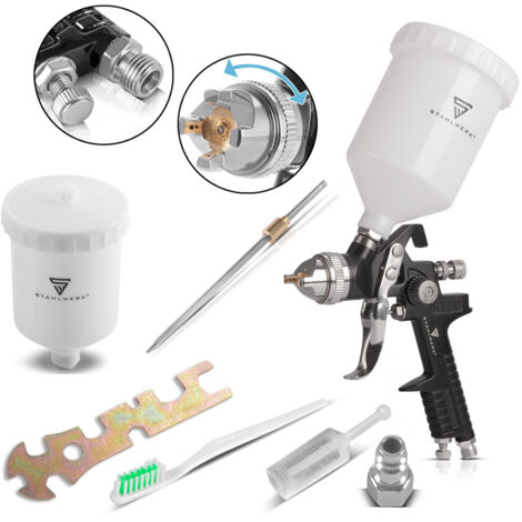 STAHLWERK Pistola a spruzzo HVLP SG-600 ST ugello da 1,4 mm tazza di portata da 600 ml