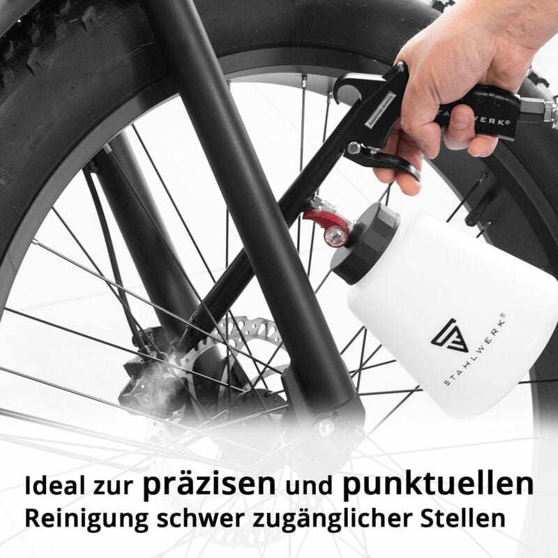 Stahlwerk - Pistolet de nettoyage à air comprimé RP-93 st Pistolet de soufflage avec réservoir de 1l