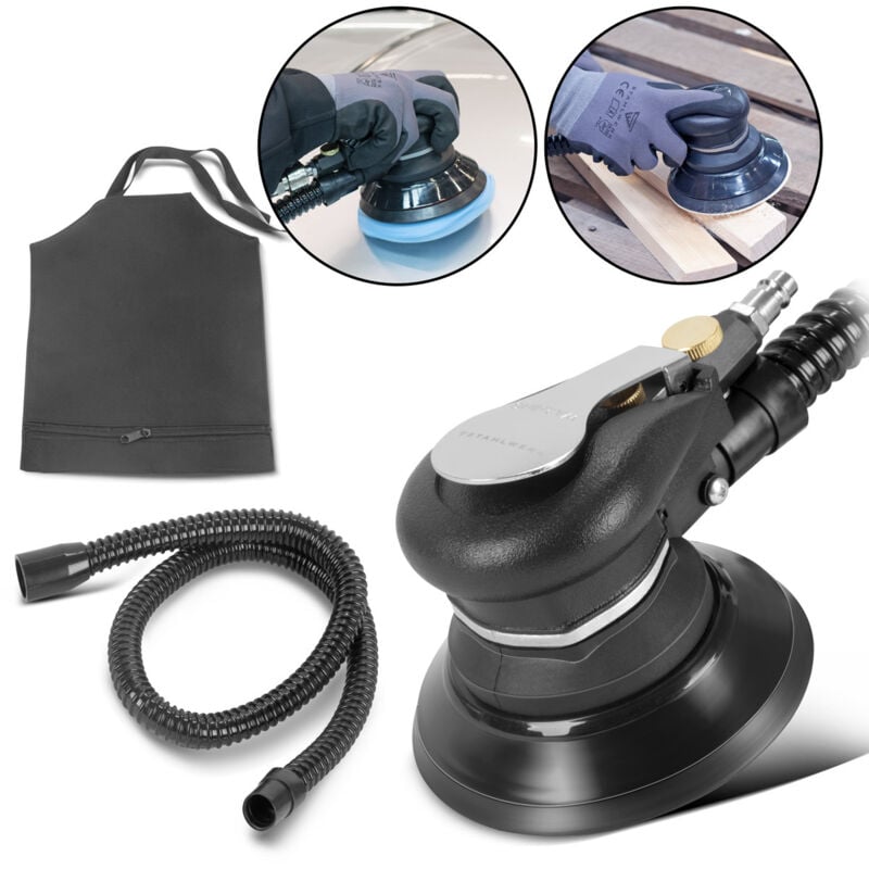 Ponceuse excentrique pneumatique DES-125 st avec plateau de ponçage 125mm - Stahlwerk