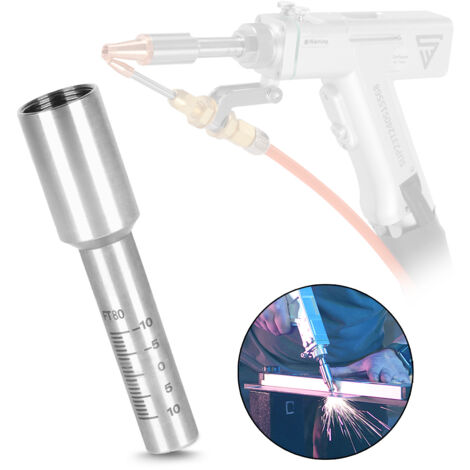 STAHLWERK portaboquillas FT 80 - Conector de boquillas para soldadores láser manuales, tubo de enfoque 12 x 80 mm, tubo conector de boquillas, accesorios para soldadura láser, pistola de soldadura lás