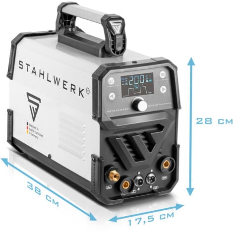 STAHLWERK Poste à souder DC TIG 200 Puls ST Digital MMA E-Hand Fonction pulsée