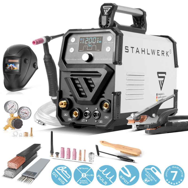 Stahlwerk - Poste de soudage dc tig 200 Puls st Equipement complet Digital mma
