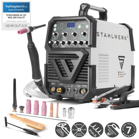 STAHLWERK Schweißgerät AC/DC WIG 200 Puls ST IGBT / 200 A