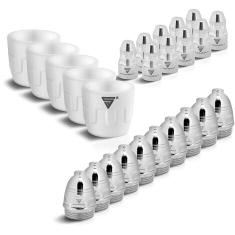 STAHLWERK Set de 25 pièces d'usure pour le découpeur plasma P 80