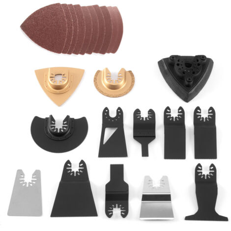STAHLWERK Set di accessori da 23 pezzi per utensili multifunzione oscillanti