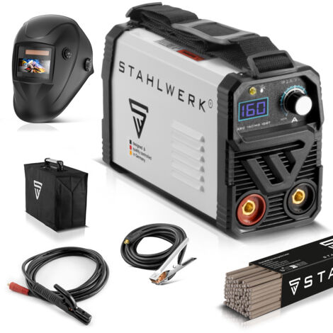 STAHLWERK soldadora ARC 160 MD IGBT equipo completo MMA E inversor manual 160 A