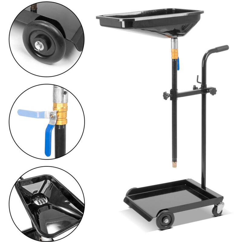 STAHLWERK Séparateur d'huile Chariot de récupération d'huile Vidange d'huile