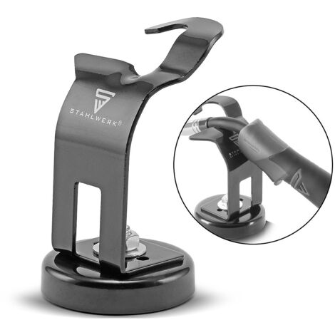 Stahlwerk – Support de torche de soudage MIG MAG avec pied magnétique – Adhérence sur surfaces inclinées – Compatible torches MB-15 AK et MB-25 AK