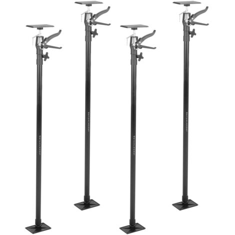 STAHLWERK Teleskop-Stützstange 4er Set 110-290 cm mit 43 kg Tragkraft Baustütze
