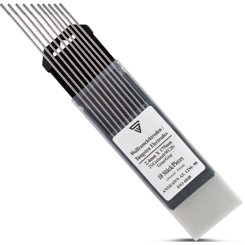 Image of 10 x elettrodi di tungsteno 2,4 grigio ac dc acciaio acciaio inox alluminio - Stahlwerk
