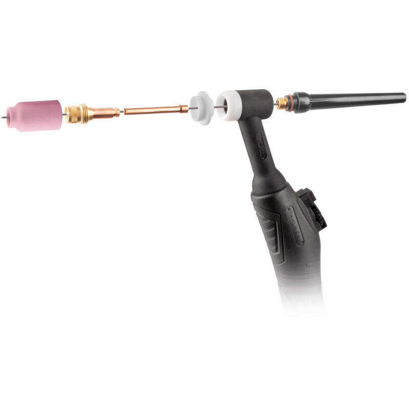 manguitos de sujeci/ón + carcasa + boquillas de cer/ámica para WP SR Binzel 17 18 26 WIG, 26 piezas Accesorios de soldadura STAHLWERK WP-26 WIG